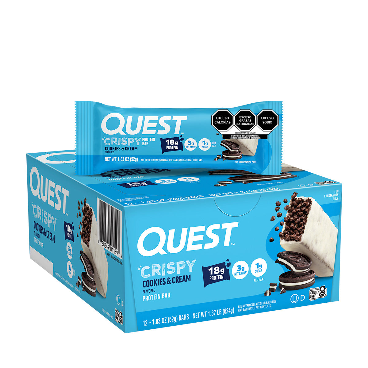 Quest Hero Barra sabor a Galletas con Crema