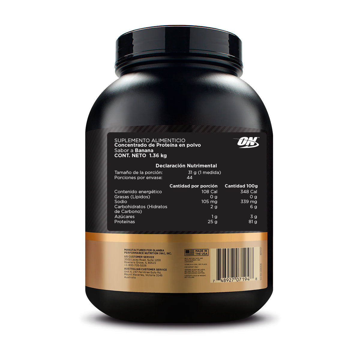 ON Proteína Gold Standard 100% Isolate