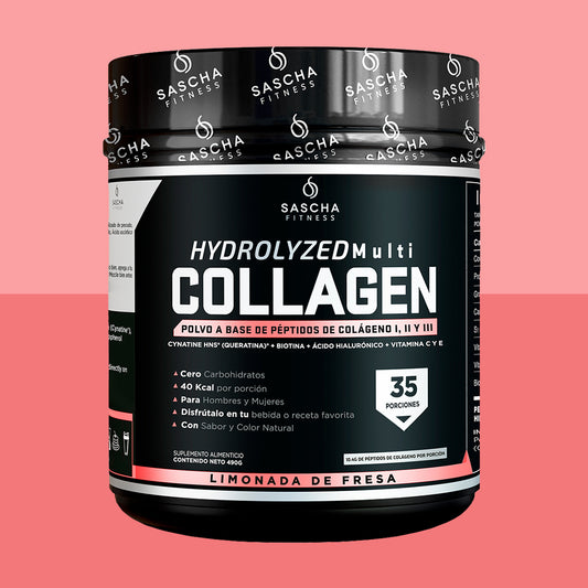 Sascha Fitness Colágeno sabor Limonada de Fresa