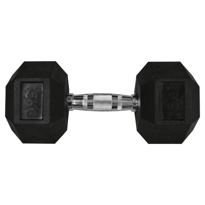 Gimpack Set de Mancuernas Hexagonales con Rack