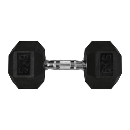 Gimpack Set de Mancuernas Hexagonales con Rack