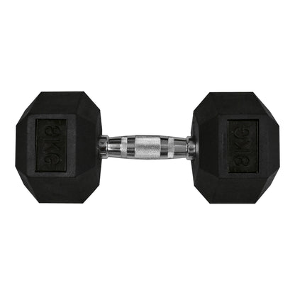 Gimpack Set de Mancuernas Hexagonales con Rack