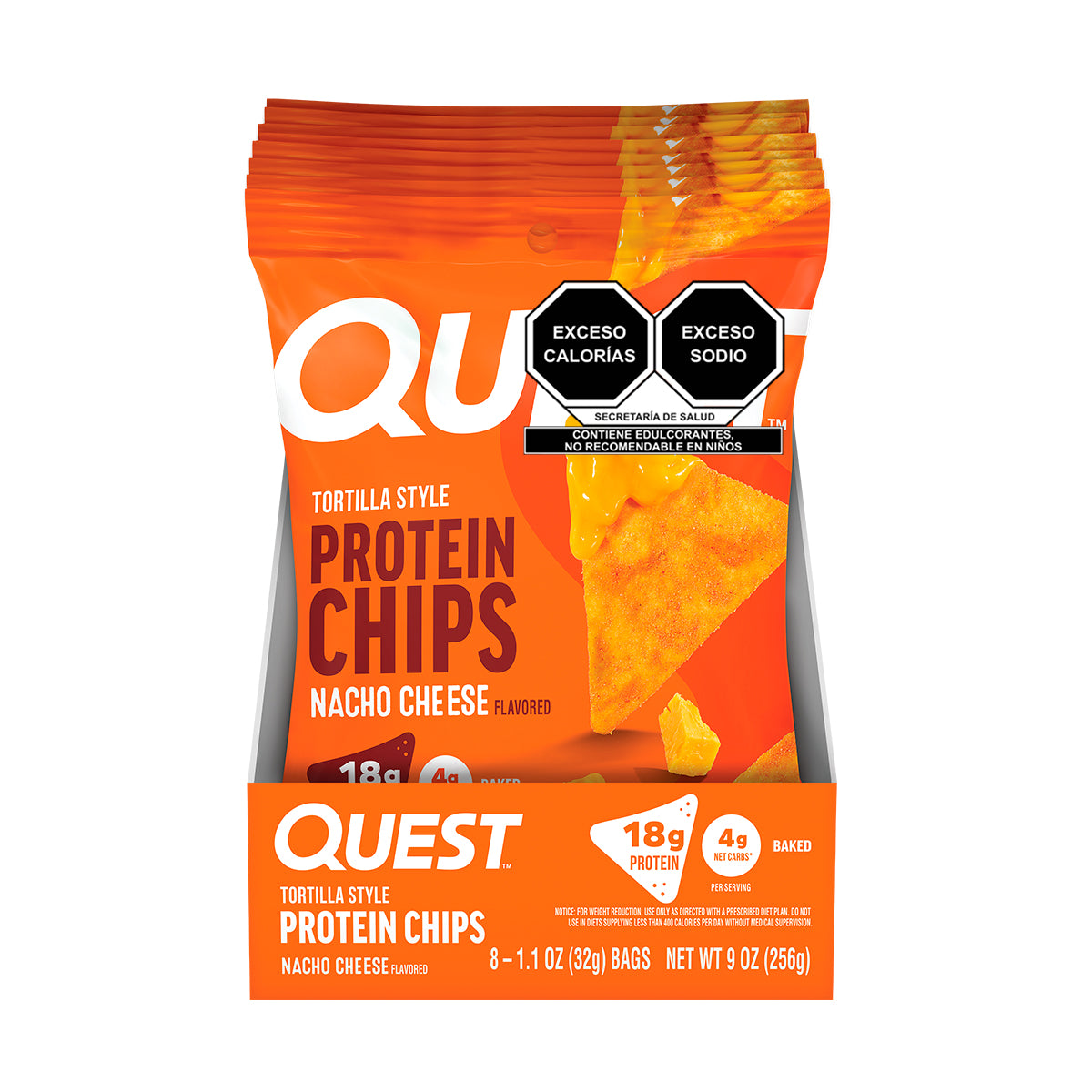 Quest Chips horneadas de proteína sabor Nachos con Queso