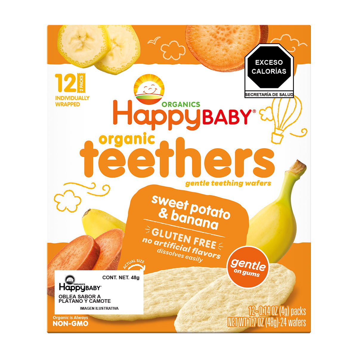 Happy Baby Teethers Orgánicos de Plátano y Camote