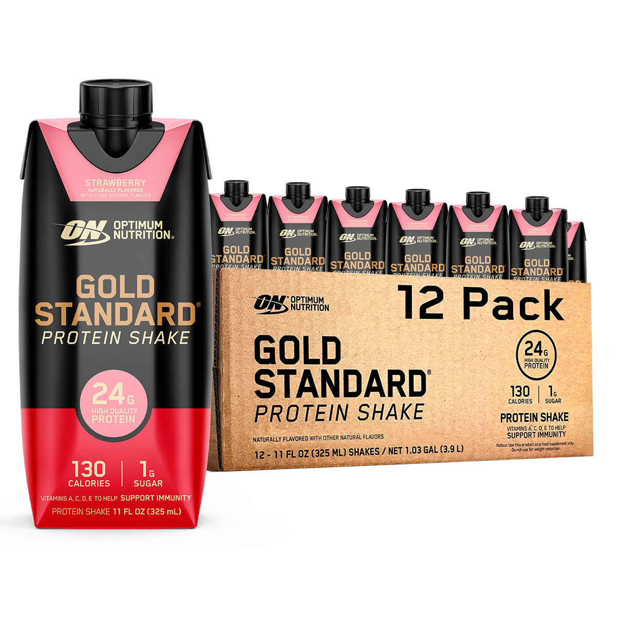 ON Gold Standard Shakes de Proteína sabor Fresa