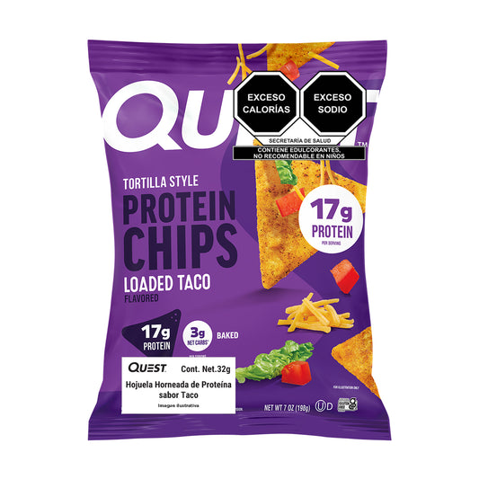 Quest Chips horneadas de proteína sabor Taco