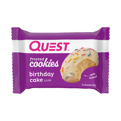 2 Pack Quest Galleta Cubierta sabor a Pastel de Cumpleaños