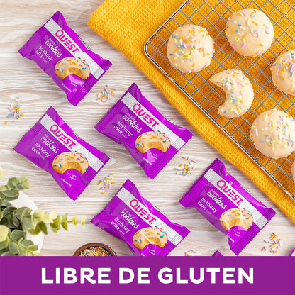 2 Pack Quest Galleta Cubierta sabor a Pastel de Cumpleaños