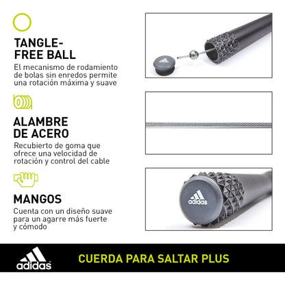 Adidas Cuerda para saltar plus Ajustable