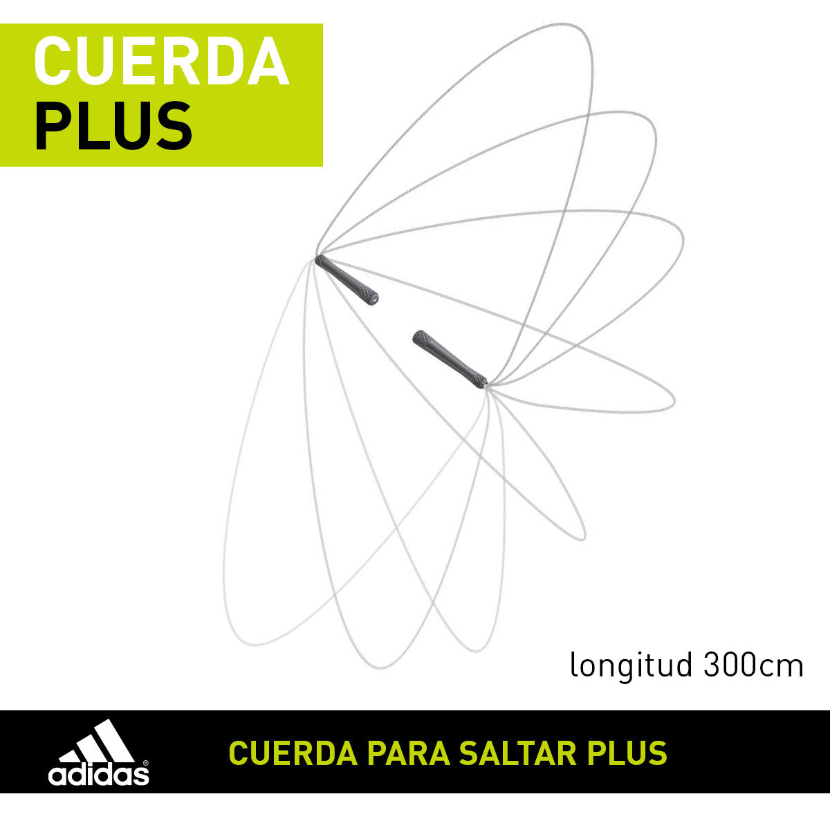 Adidas Cuerda para saltar plus Ajustable