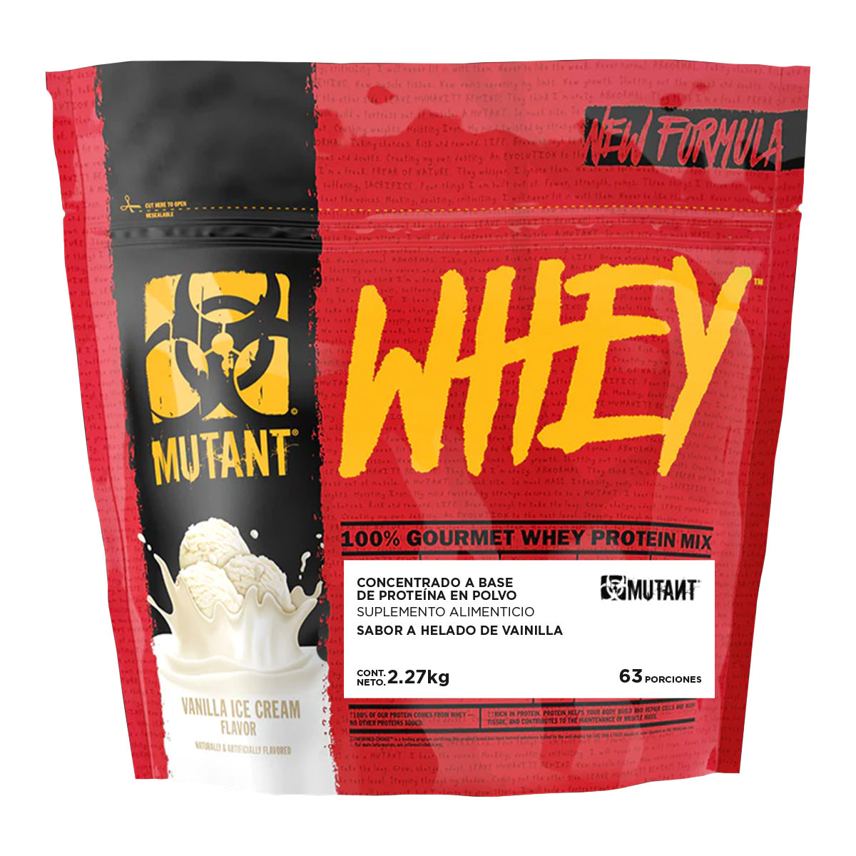 Mutant Whey sabor Helado de Vainilla 5 LB