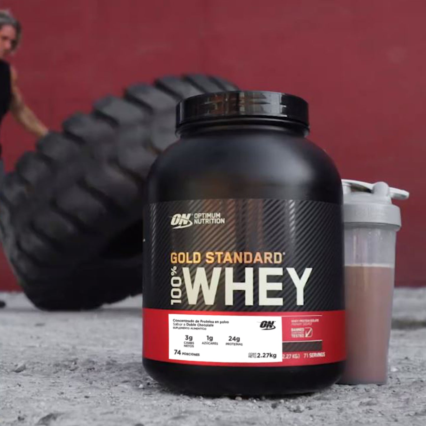 ON Gold Standard 100% Whey Sabor Doble Chocolate 5LB