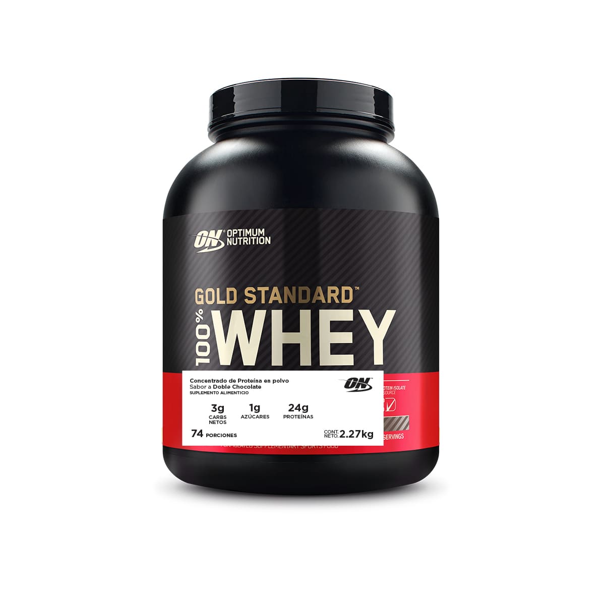 ON Gold Standard 100% Whey Sabor Doble Chocolate 5LB