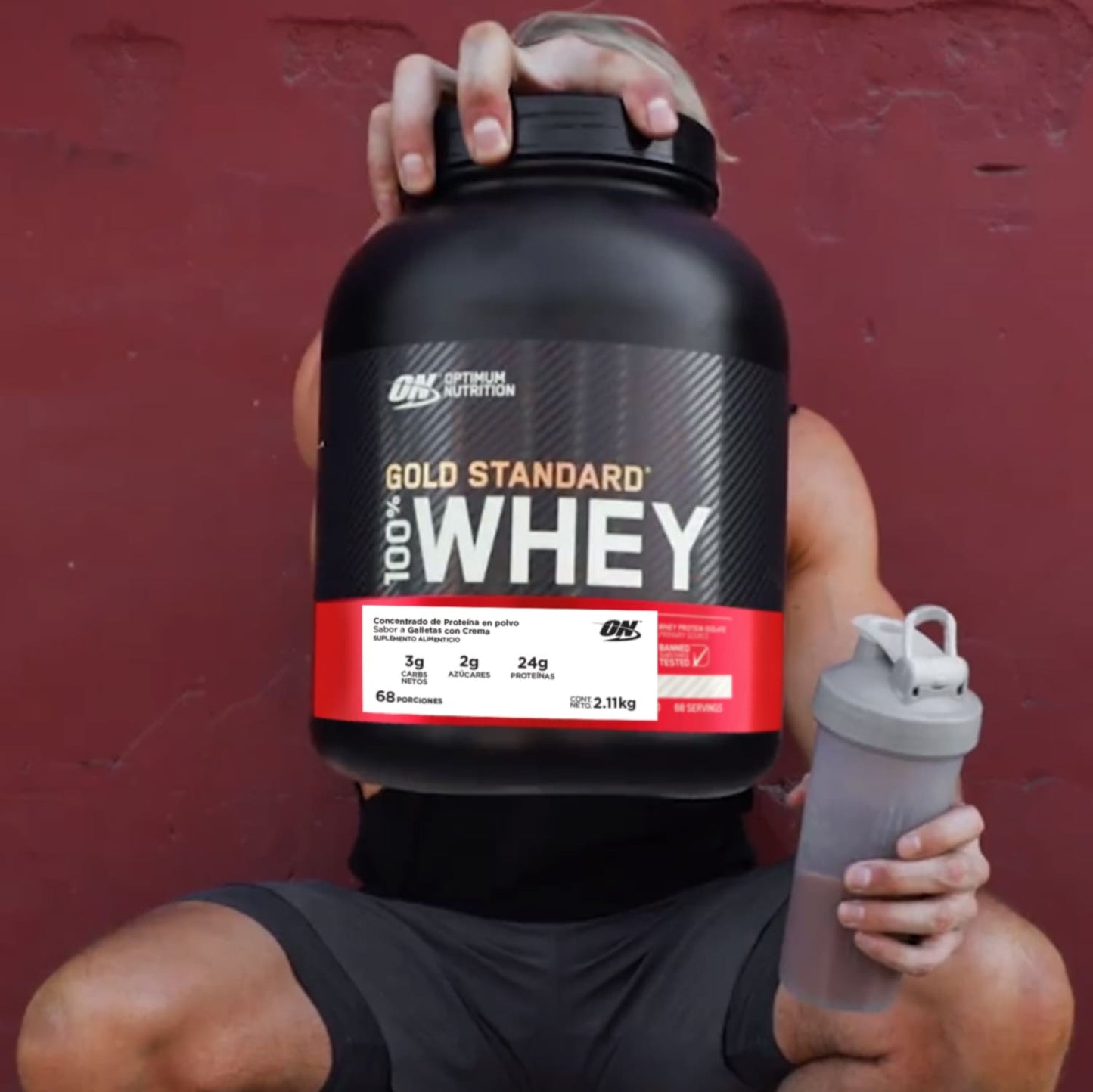 ON Gold Standard 100% Whey Sabor Galletas con Crema 4.65 LB