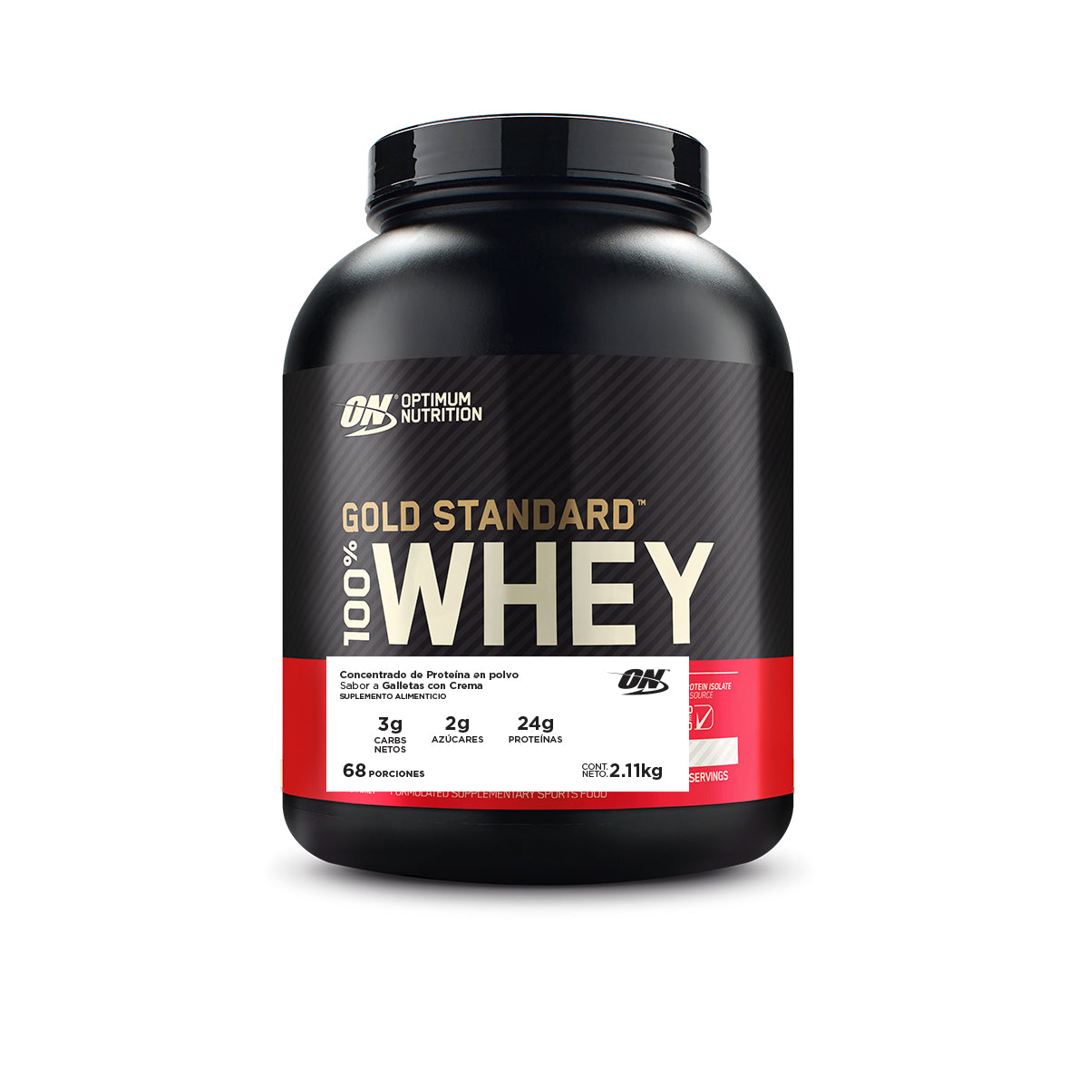 ON Gold Standard 100% Whey Sabor Galletas con Crema 4.65 LB