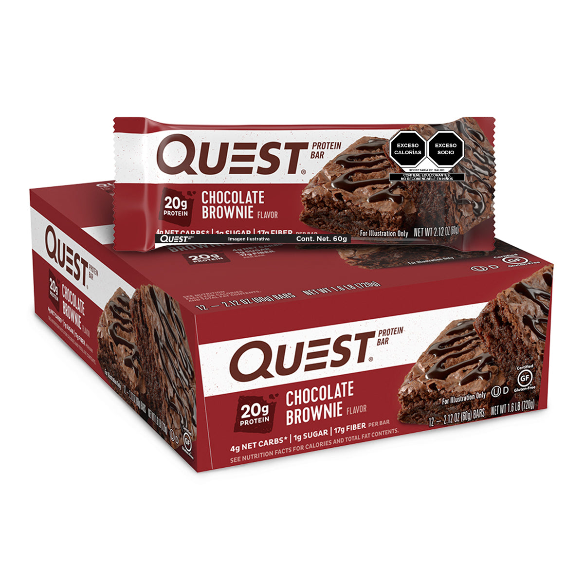 Quest Barra sabor a Brownie de Chocolate