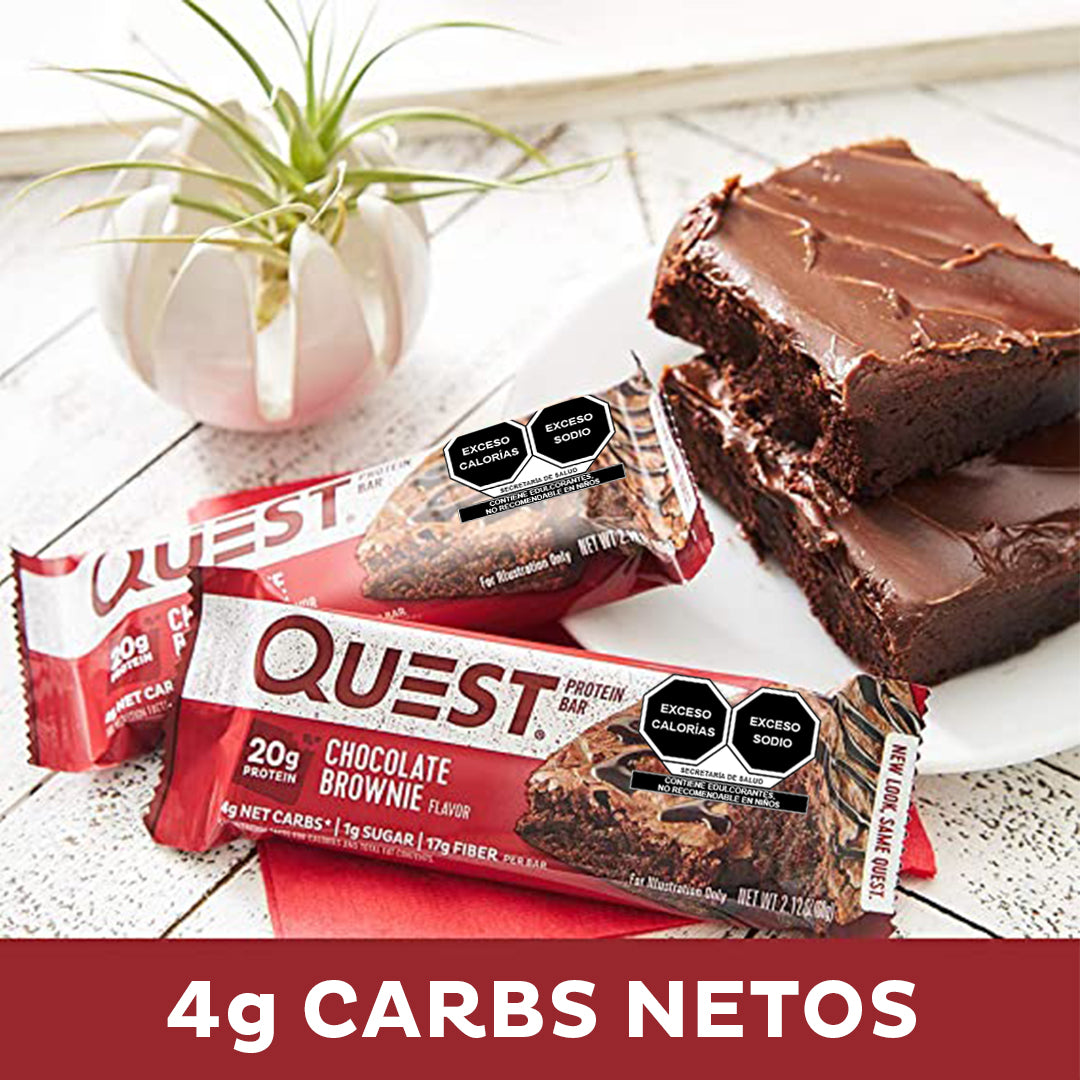 Quest Barra de Brownie sabor a Chocolate