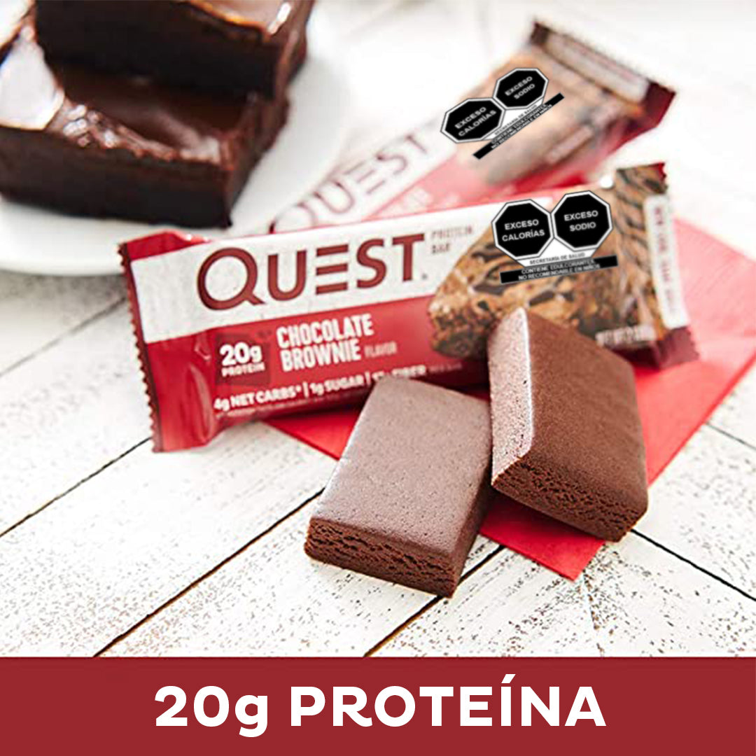 Quest Barra de Brownie sabor a Chocolate