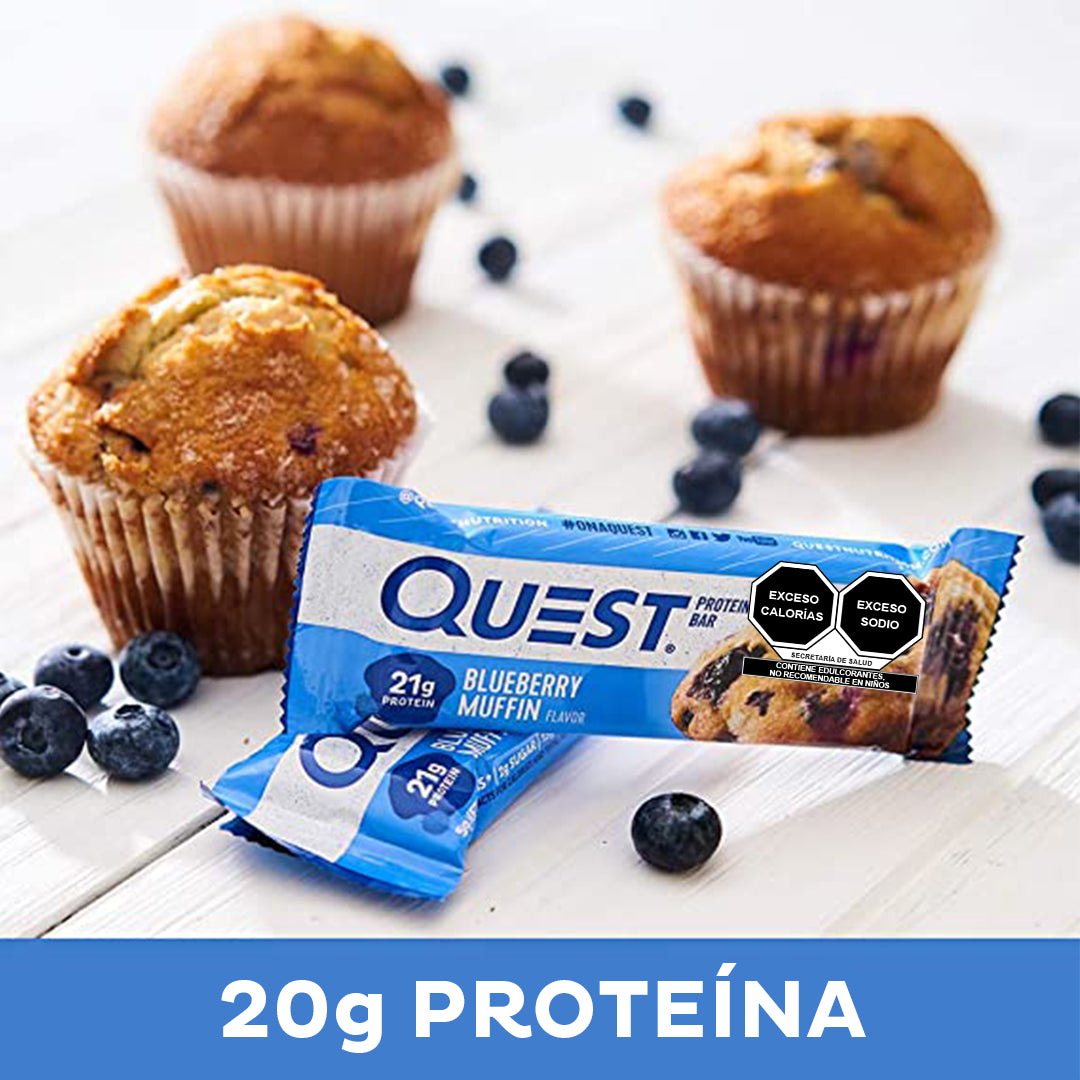 Quest Barra sabor a Muffin de Mora Azul