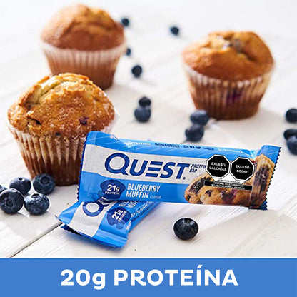 Quest Barra sabor a Muffin de Mora Azul