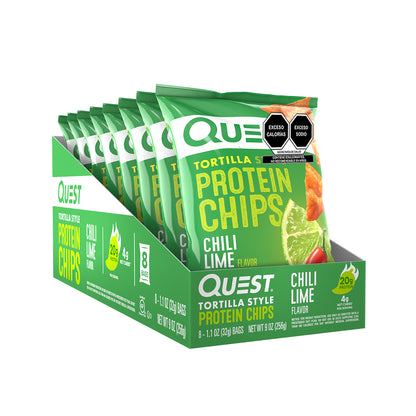 Quest Chips horneadas de proteína sabor Chile y Limón