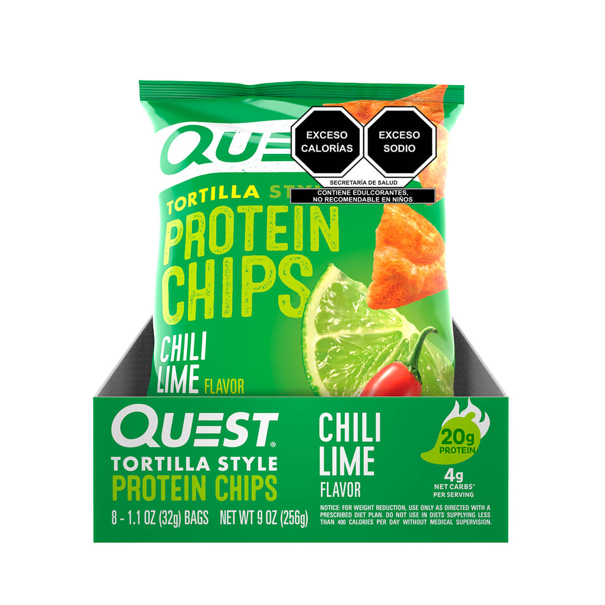 Quest Chips de Proteína Sabor Chile y Limón 