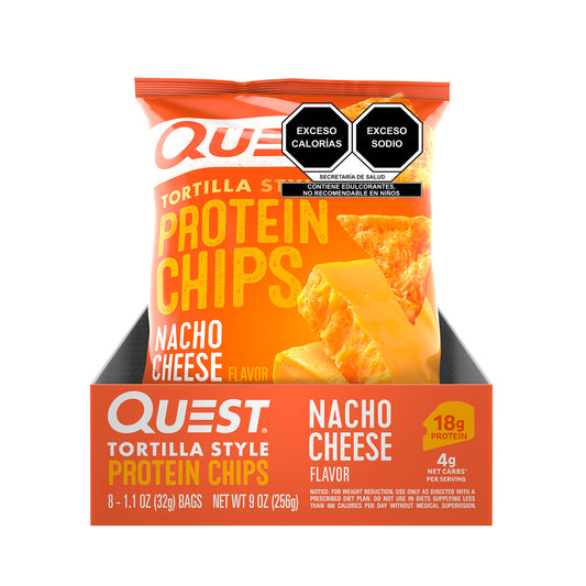 Quest Chips de Proteína Sabor Nachos con Queso