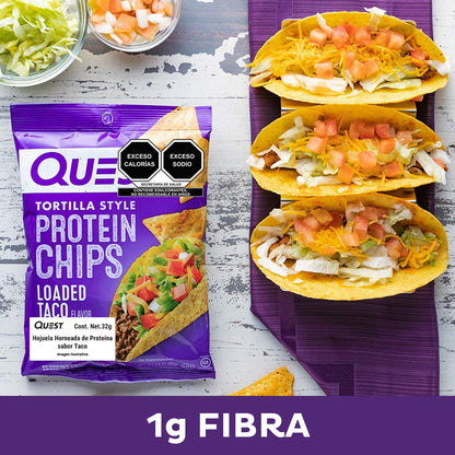 Quest Chips horneadas de proteína sabor Taco