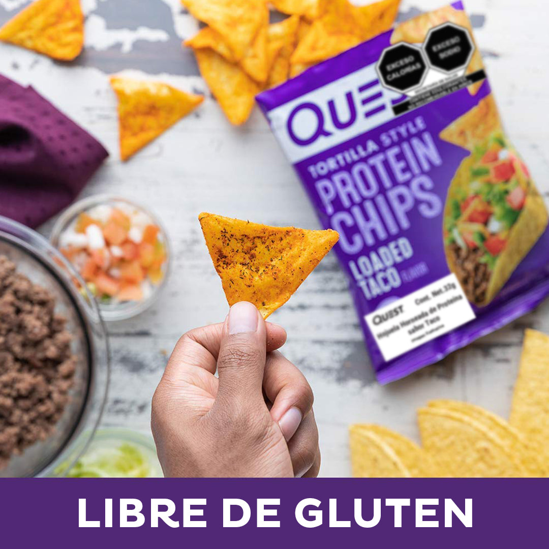 Quest Chips horneadas de proteína sabor Taco