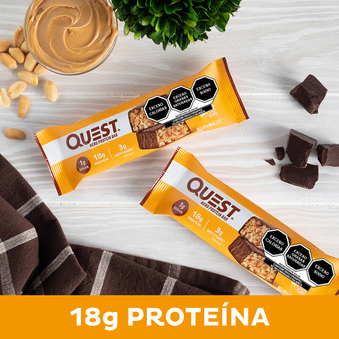 Quest Hero Barra sabor a Chocolate con Crema de Cacahuate