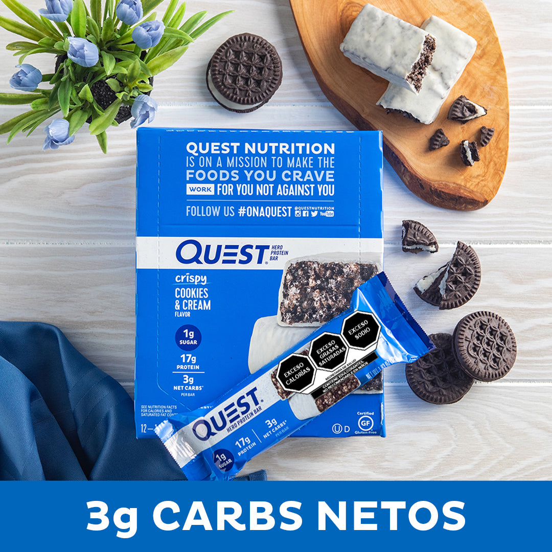 Quest Hero Barra sabor a Galletas con Crema