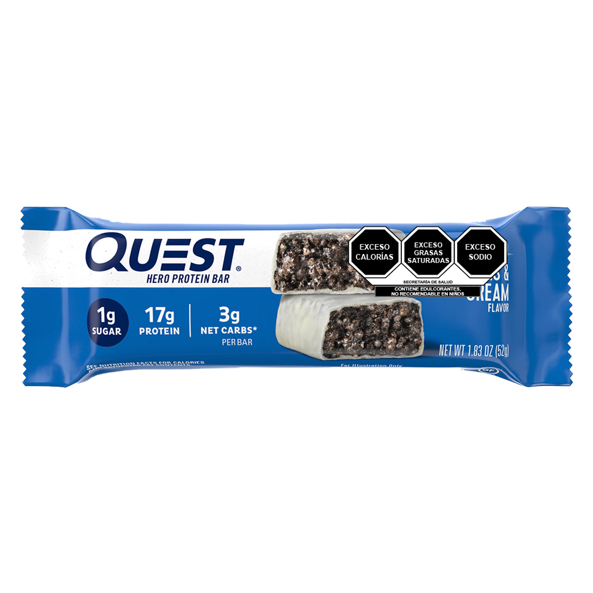 Quest Hero Barra sabor a Galletas con Crema
