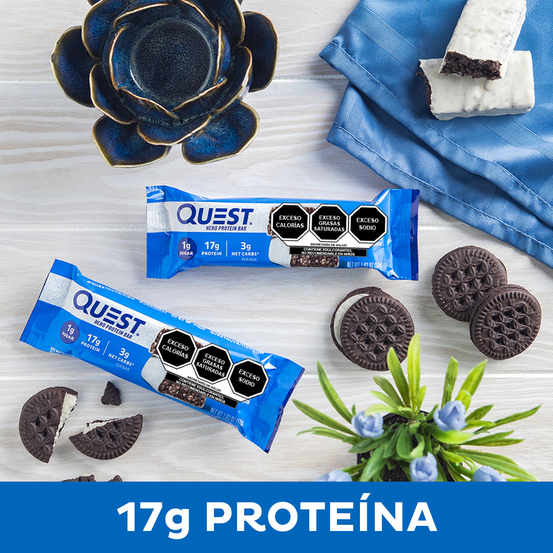 Quest Hero Barra sabor a Galletas con Crema