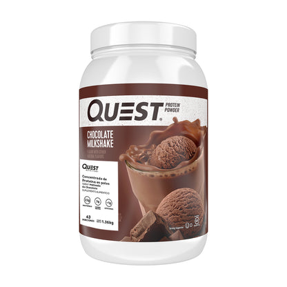 Quest Concentrado de Proteína en polvo sabor Malteada de Chocolate.