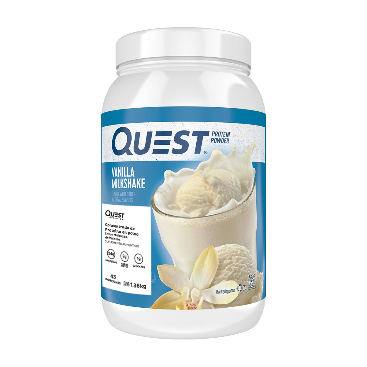 Quest Concentrado de Proteína en polvo sabor Malteada de Vainilla
