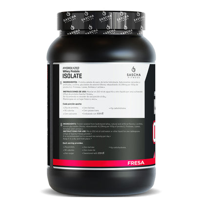 Sascha Fitness Polvo de Proteína Sabor Fresa